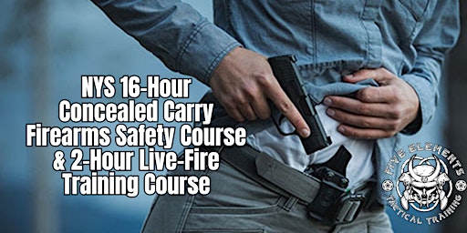 Imagen principal de NYS 16-Hour Concealed Carry Course (Fri. 5/10 & Sat. 5/11) Nassau Queens