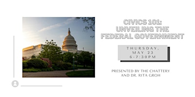 Imagem principal do evento Civics 101: Unveiling the Federal Government - IN-PERSON CLASS