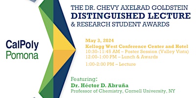 Hauptbild für Chevy Axelrad Goldstein Distinguished Lecture & Student Research Awards