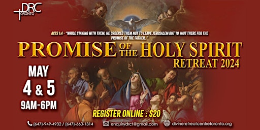 Image principale de Promise of the Holy Spirit Retreat 2024