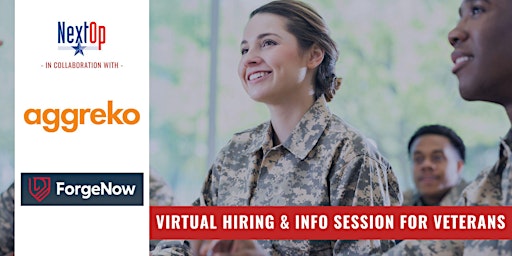 Virtual Hiring & Information Session for Veterans primary image