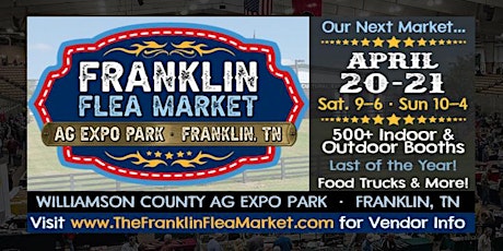 Franklin Flea Market - April 20-21, 2024