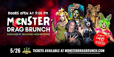 Imagem principal do evento Monster Drag Brunch - Detroit: Midnight Raving Monsters