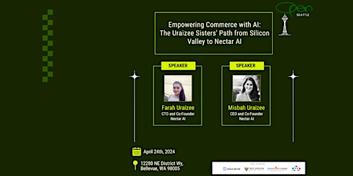 Primaire afbeelding van Empowering Commerce with AI: The Uraizee Sisters' Path from Silicon Valley