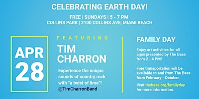 Tim Charron in Collins Park April 28! primary image