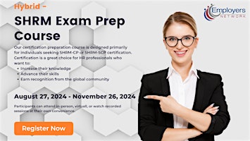 Primaire afbeelding van SHRM Exam Prep - Hybrid