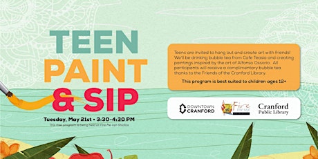 Teen Paint and Sip at Fire Me Up!