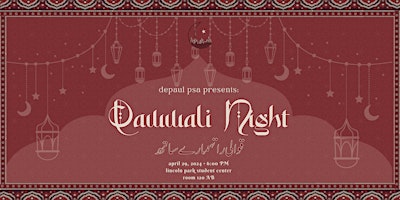 Imagem principal do evento DePaul PSA Qawwali Night