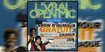 HUMOUR STAND UP - Spectacle Open Mic Gratuit [VRAIOPENMIC.COM] primary image