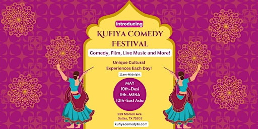 Imagem principal do evento Kufiya Comedy Presents: A Multicultural Festival; Comedy, Film, and Music!