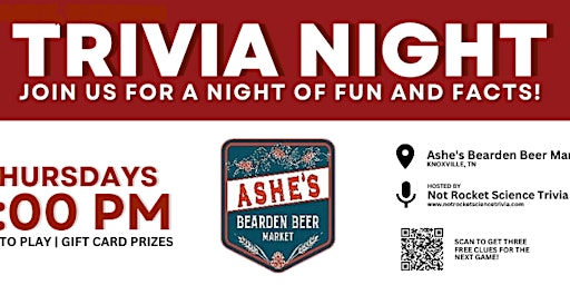 Hauptbild für Ashe's Bearden Beer Market Trivia Night