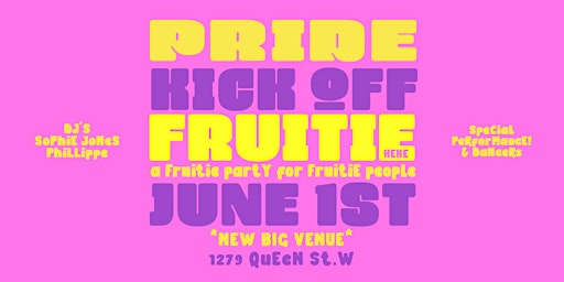 FRUITIE - A PRIDE KICK-OFF PARTY FOR FRUITIE PEOPLE primary image