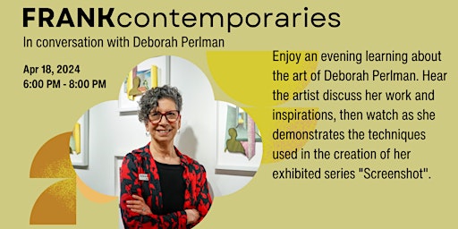 Immagine principale di Frank Contemporaries: In Conversation with Deborah Perlman 