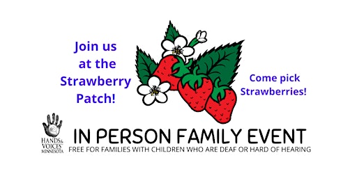 Hauptbild für MNH&V Up, Up, we pick Strawberries Event