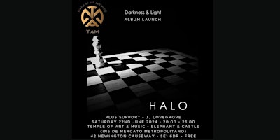 Hauptbild für Halo's Darkness & Light Album Launch Party!