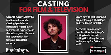 Casting for Film & TV Presented By Backstage and The CSUEA