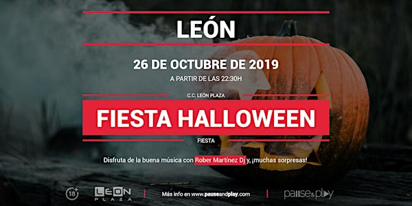 Fiesta Halloween en Pause&Play León Plaza