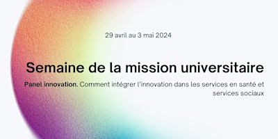 Image principale de Panel sur l'innovation