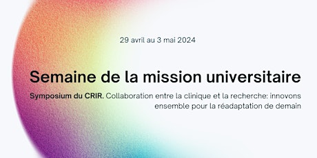 Conférence du CRIR à l'Hôpital juif de réadaptation