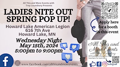 Ladies Nite Out Spring Pop-Up! w/ All This & More Events w/ Troy Lounsbury