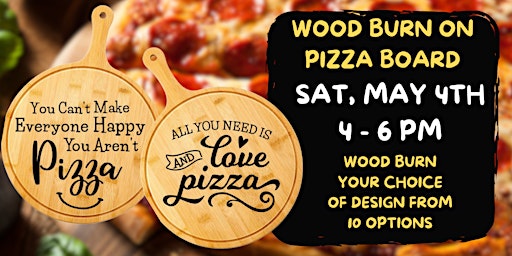 Imagem principal do evento Wood Burn on a Pizza Board