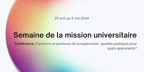 Conférence sur la posture de supervision