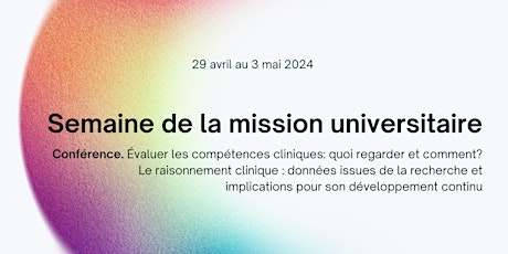 Conférences sur les compétences et le raisonnement clinique