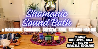 Shamanic Sound Bath: Gong, Tibetan Bowls, Shamanic, Crystals, Reiki Healing primary image