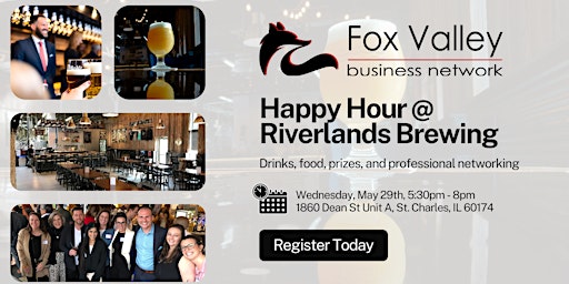 Fox Valley Business Network: Happy Hour @ Riverlands Brewing (May 29th)  primärbild