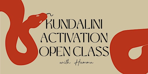 Primaire afbeelding van KUNDALINI ACTIVATION with Hemma Open Class 23rd April