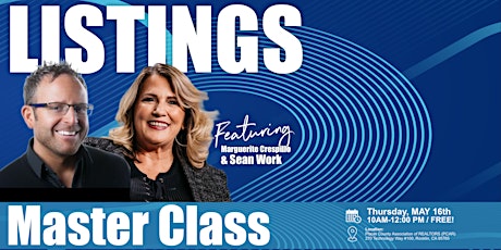 LISTINGS MASTER CLASS - With Superstars Marguerite Crespillo and Sean Work
