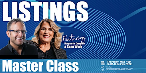 LISTINGS MASTER CLASS - With Superstars Marguerite Crespillo and Sean Work primary image