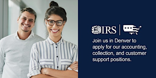Imagem principal de IRS Denver, CO Hiring Event for Accounting, Collection and Cust Support