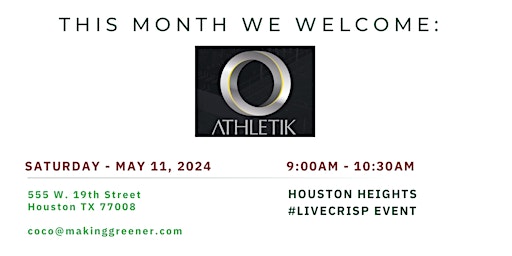 ATHLETIK + CRISP & GREEN | HOUSTON, TX  primärbild