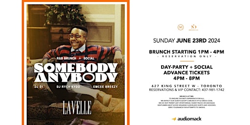 Somebody Anybody - Rnb Brunch & Social @ Lavelle (JUNE EDITION) primary image