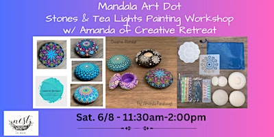 Mandala Art Dot Stones & Tea Lights Painting Workshop