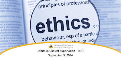 Ethics in Clinical Supervision - SOR primary image