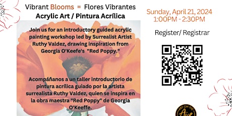 Vibrant Blooms: Acrylic Art Workshop - Capturing the Essence of Red Poppy Flowers