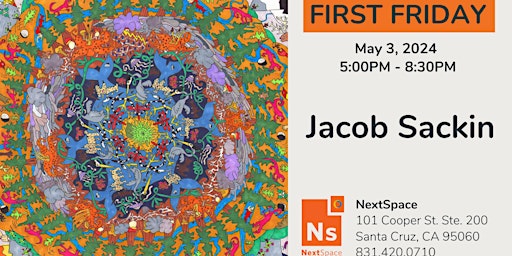 Imagem principal do evento First Friday | NextSpace with the Art of Jacob Sackin