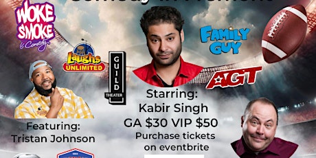 Comedy in Fremont with AGT's Kabir Singh, Tristan Johnson and Jeremy Curry