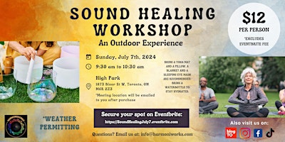 Imagem principal do evento Sound Healing Workshop for Groups (Outdoor Experience)