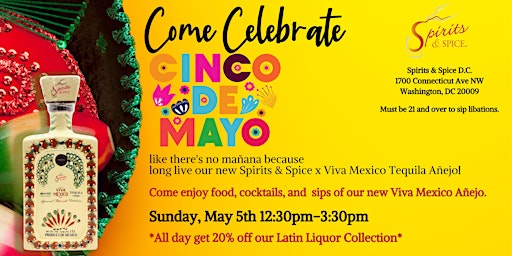 Imagen principal de Cinco De Mayo: Viva México Tequila Celebration!