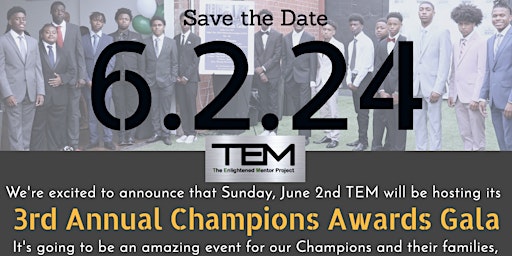 Image principale de TEM 3rd Annual Champions Awards Gala
