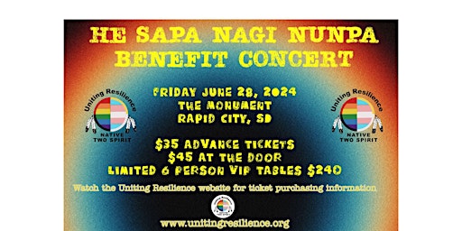 He Sapa Nagi Nunpa Benefit Concert primary image