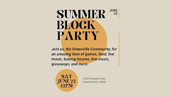 Image principale de Community Summer Block Party