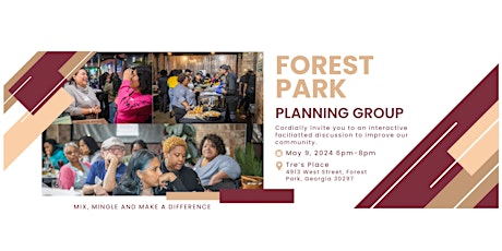 Forest Park Planning Group Community Mixer