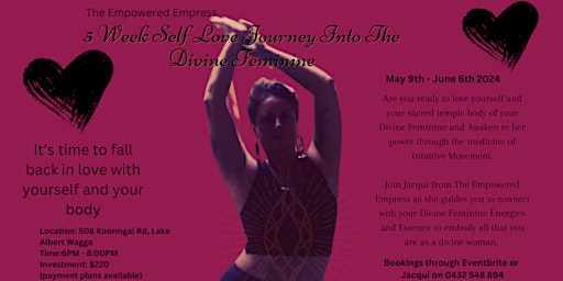 Immagine principale di 5 Week Self Love Journey Into The Divine Feminine 