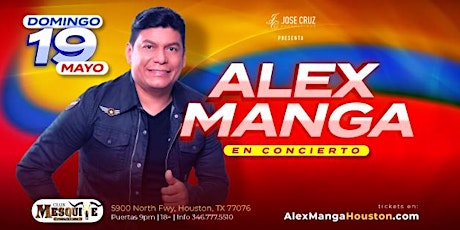 Concierto de vallenato con Alex Manga en Houston, TX | Mayo 19  2024