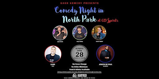 Imagem principal do evento Comedy Night in North Park