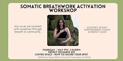Somatic Activation Breathwork Workshop Infused With Reiki primary image
